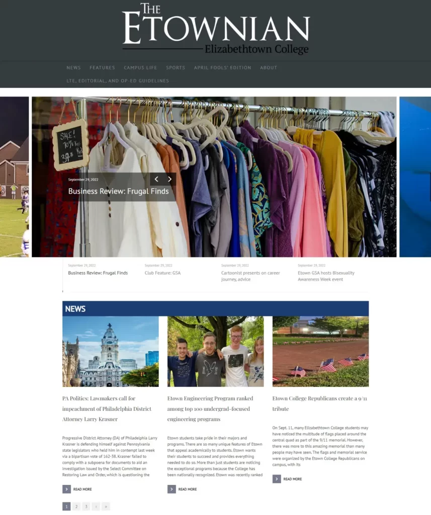 THE ETOWNIAN 伊莉莎白敦學院 學生期刊