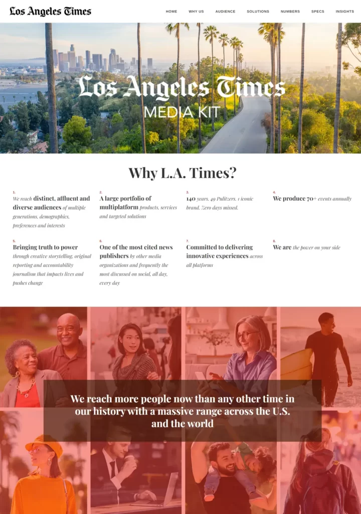 Los Angeles 洛杉磯時報的官方網站