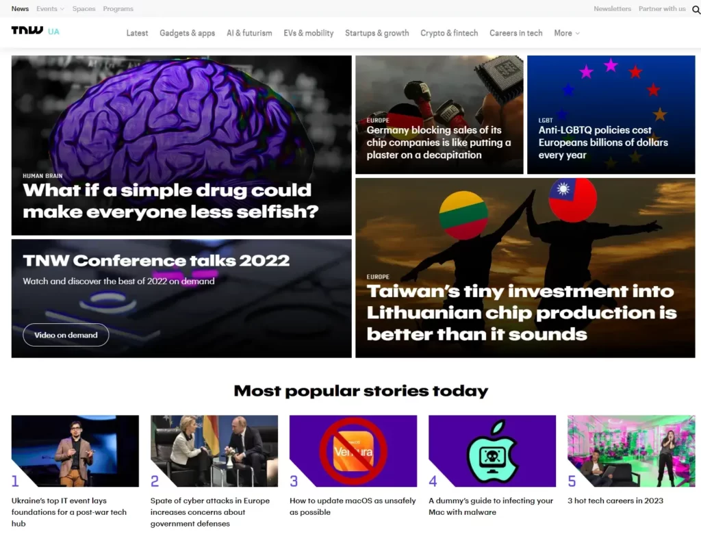 The Next Web的官方網站